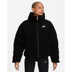 Nike Therma Fit City Series DQ6869-010 Sherpa Jacket Bomber Size S - Authentic✅